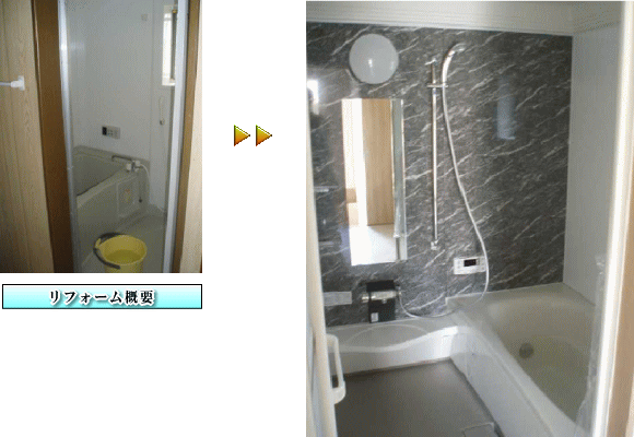 大阪府泉大津市浴室リフォーム施工事例　アクセントパネルが選択肢を広げれます